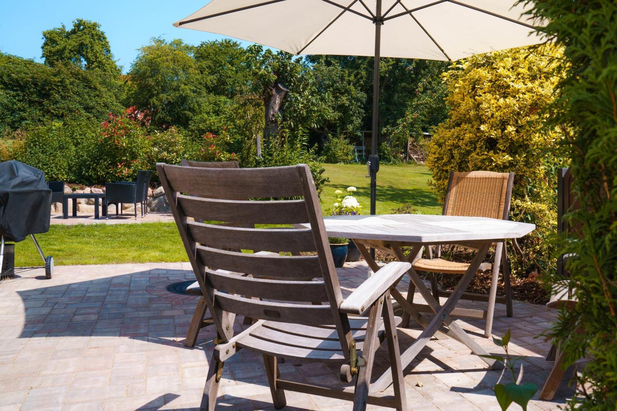 Ferienhaus Seeschwalbe Mit Grossem Garten Eckernförde Esterno foto